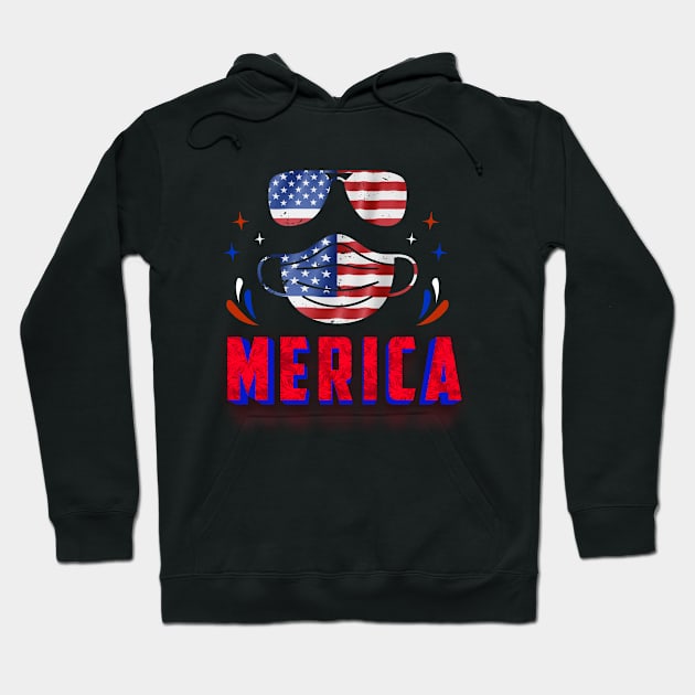 America mask Hoodie by  El-Aal